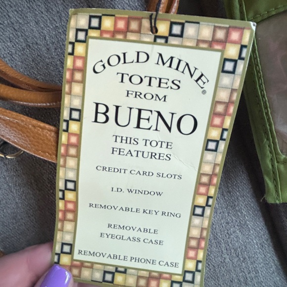 Bueno Bag, NWT, embroidered lion, tropical, jungle, handbag, eclectic - Picture 4 of 11